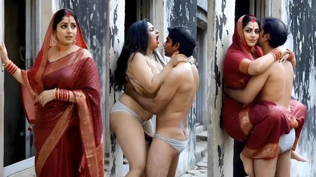 Outdoor Of A Devar Bhabhi In A Ruined House AI Web Series